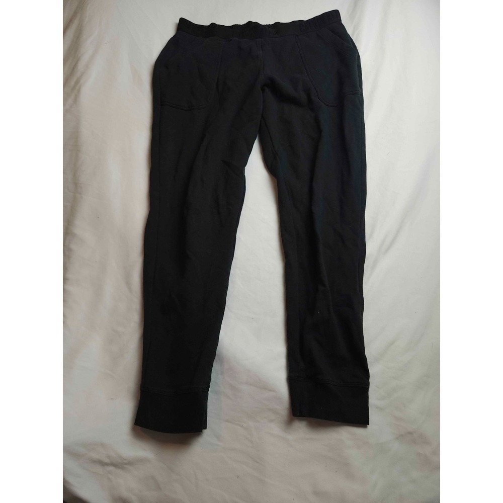 Calvin Klein Sleepwear Jogger Pants Womens Medium Black Fleece Athleisure Lounge